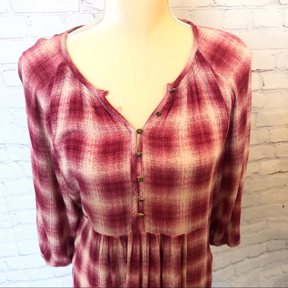 Maeve | Anthropologie pink cavalon peplum blouse - Picture 4 of 7